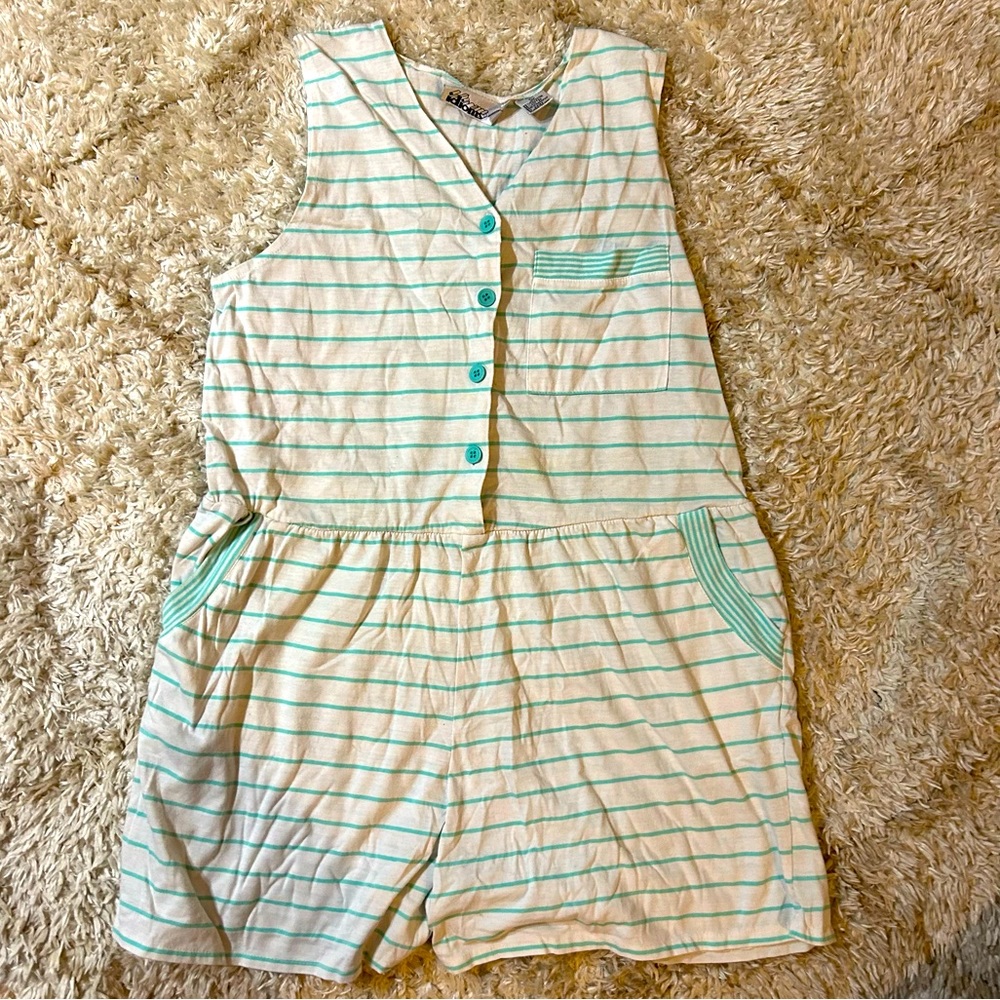 Vintage Striped Romper